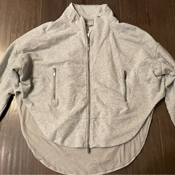 FP Movement by Free People Tops - Free People Movement Hoodie Womens M Gray Full Zip Sweatshirt Oversized